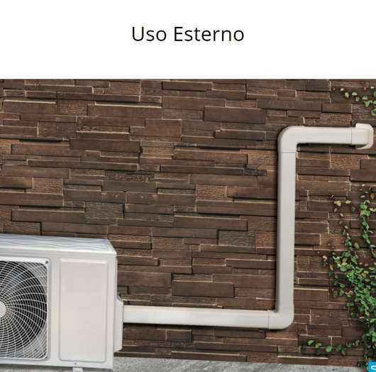 Canale bianco portacavi pvc condizionamento 60x45mm barra 2 metri