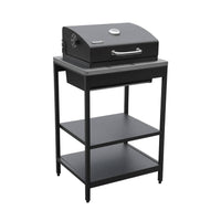 Cucina esterna acciaio inossidabile con barbecue a carbone, 3 moduli,