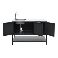 Cucina esterna 2 moduli acciaio inossidabile barbecue a carbone con