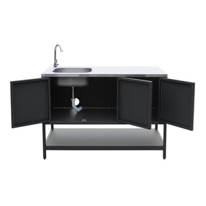 Cucina esterna 2 moduli acciaio inossidabile barbecue a carbone con