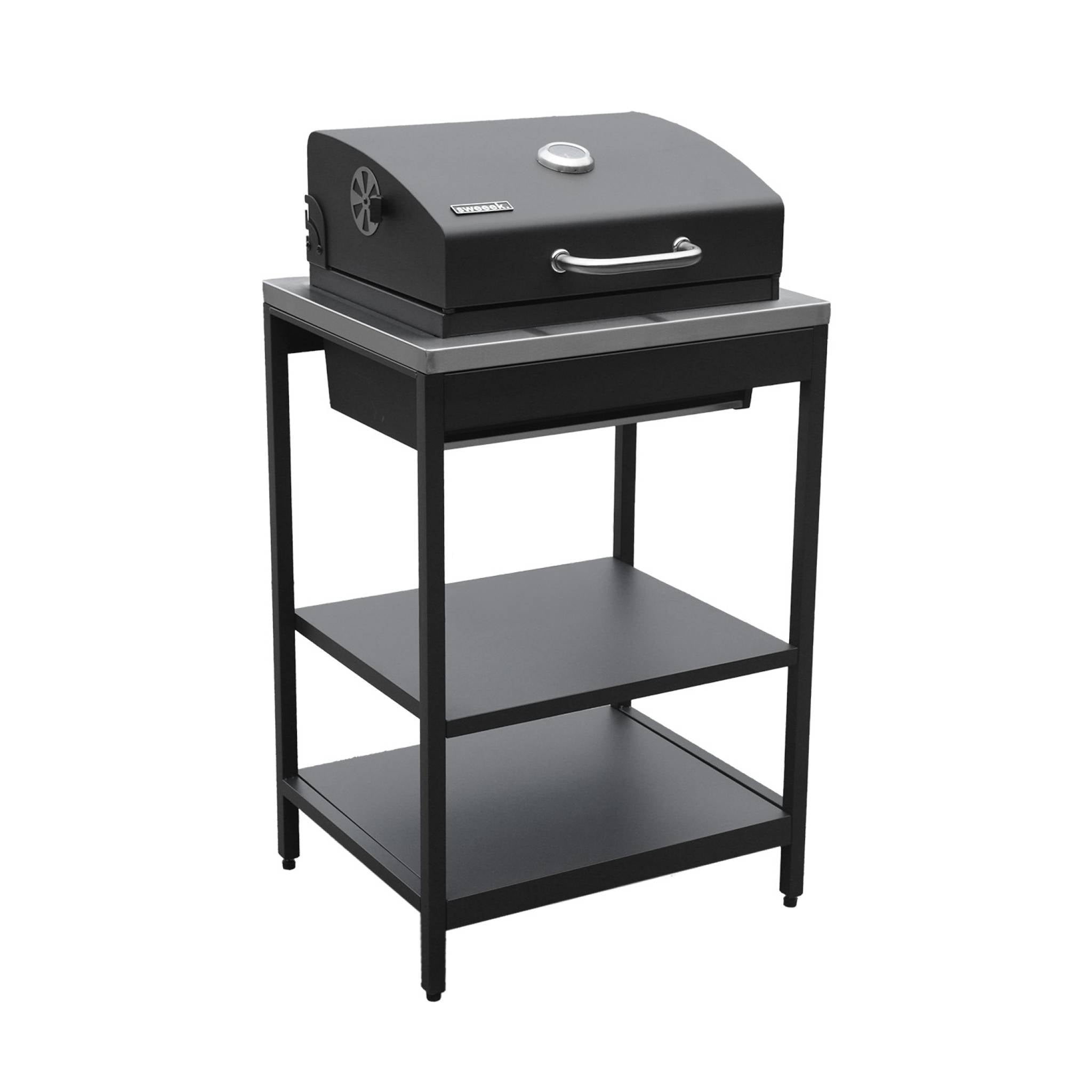 Cucina esterna 2 moduli acciaio inossidabile barbecue a carbone con