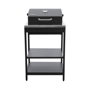 Cucina esterna acciaio inossidabile con barbecue a carbone, 6 moduli,