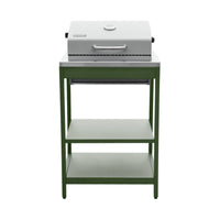 Cucina esterna acciaio inossidabile con barbecue a carbone, 6 moduli,