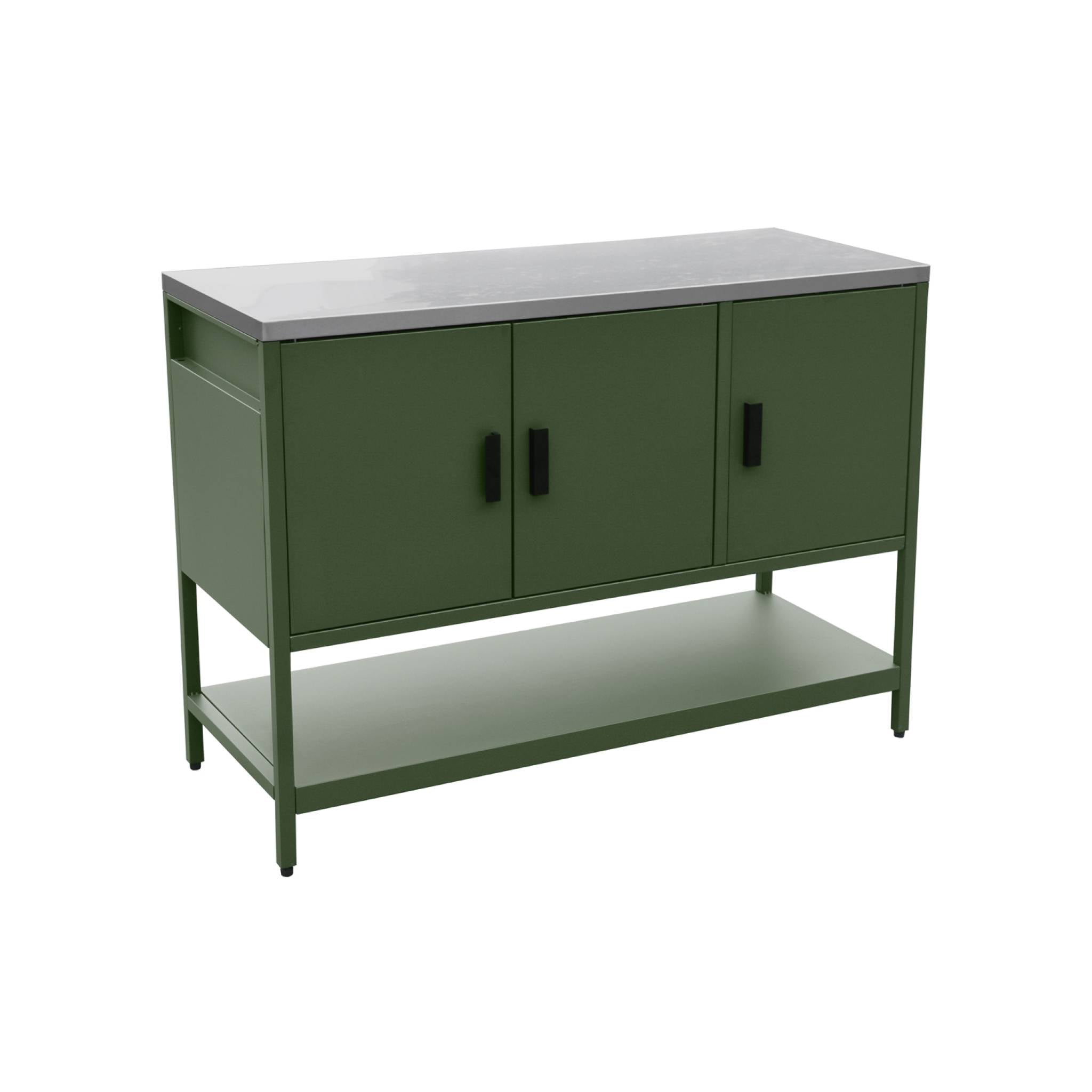 Mobile da esterno, 2 moduli in acciaio inossidabile, verde