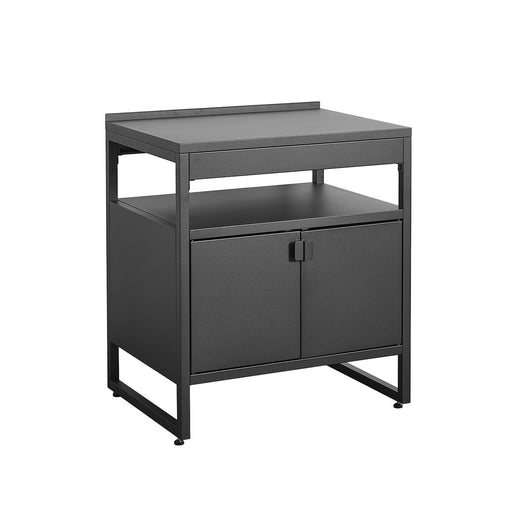 Cucina esterna in acciaio con 2 ante, 80cm, nero