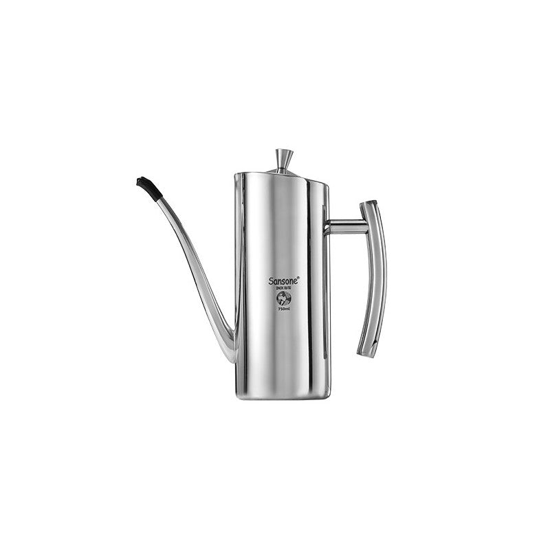 Oliera in acciaio inox Lux – Capacità 0,75 litri – Design saldato – Uso alimentare – Sansone