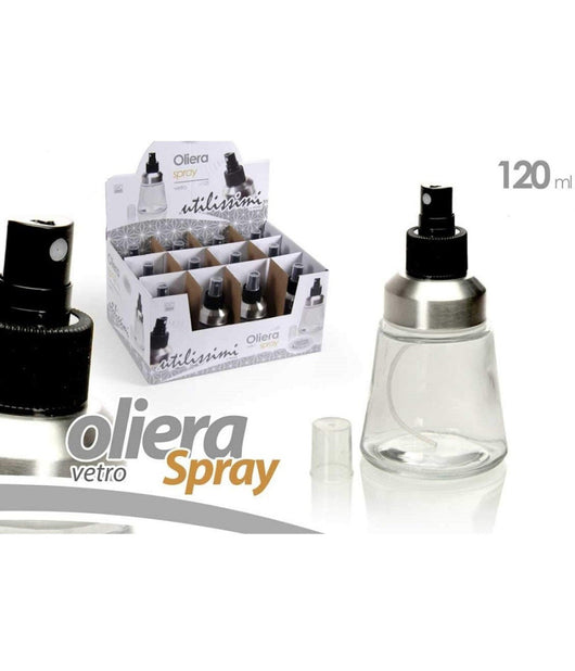 Oliera Spray 120 Ml Bottiglia Spruzzatore Olio Vetro Condimento Insalata 813122         