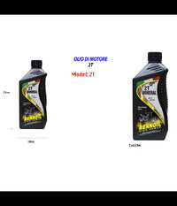 Olio Motore Lubrificante Miscela Per Motorini Moto A Due Tempi Rennoil High Power 2t         