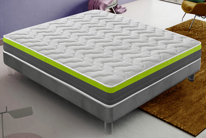 Materasso Singolo 90x190 in memory foam - alto 30 cm - Reversibile - Ortopedico - Rigidità h4