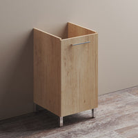 Mobile per lavatoio in ceramica 45x50 cm un anta - Olmo