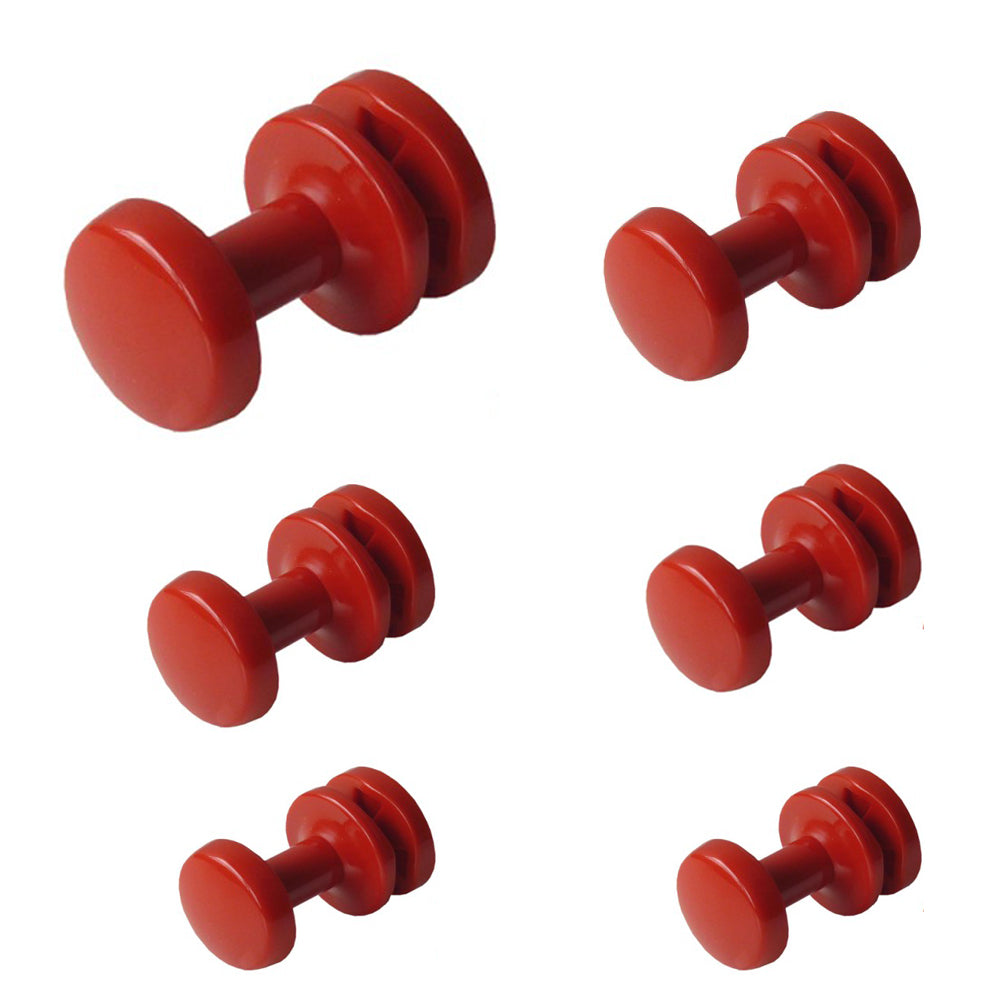 Pika shop appendini per termoarredo modello liu' rosso 6 pezzi