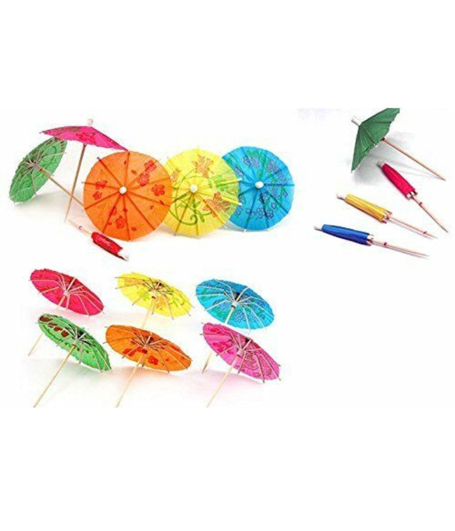 60 Ombrellini Cocktail Drink Stuzzicadenti Decorazioni Torte Party Buffet Mare         