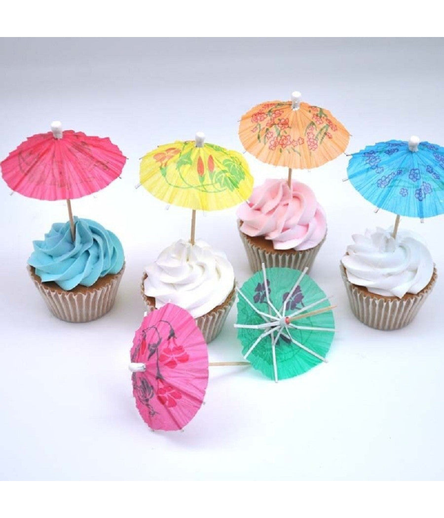 60 Ombrellini Cocktail Drink Stuzzicadenti Decorazioni Torte Party Buffet Mare         