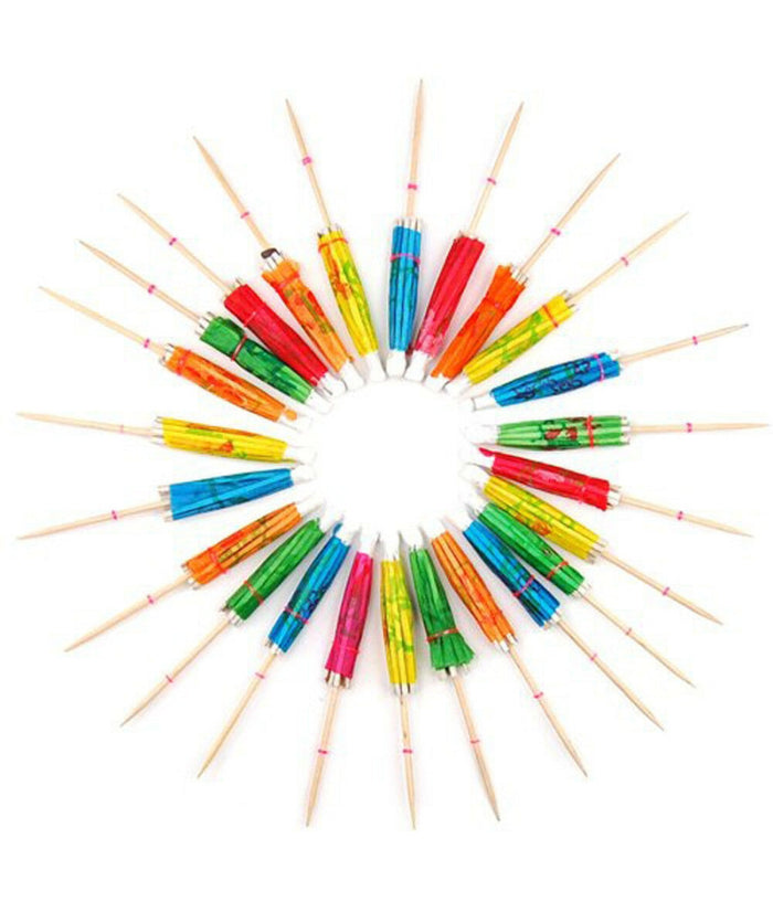 60 Ombrellini Cocktail Drink Stuzzicadenti Decorazioni Torte Party Buffet Mare         