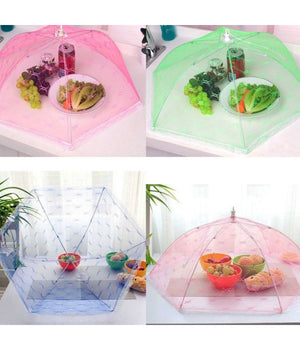 Ombrello Coprivivande Pieghevole Ombrellino Copri Cibo Nylon Cupola         