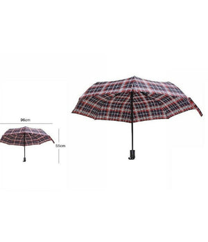 Ombrello Ombrellino Quadroni Con Manico Elegante Tascabili Unisex Da Borsa         