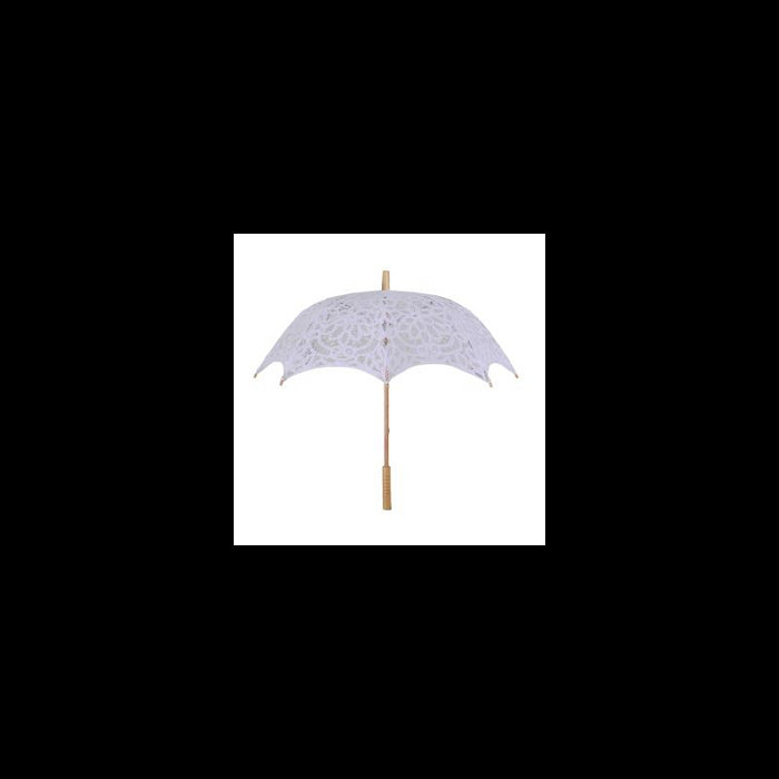 Ombrello pizzo traforato bianco cmÃ¸80x67