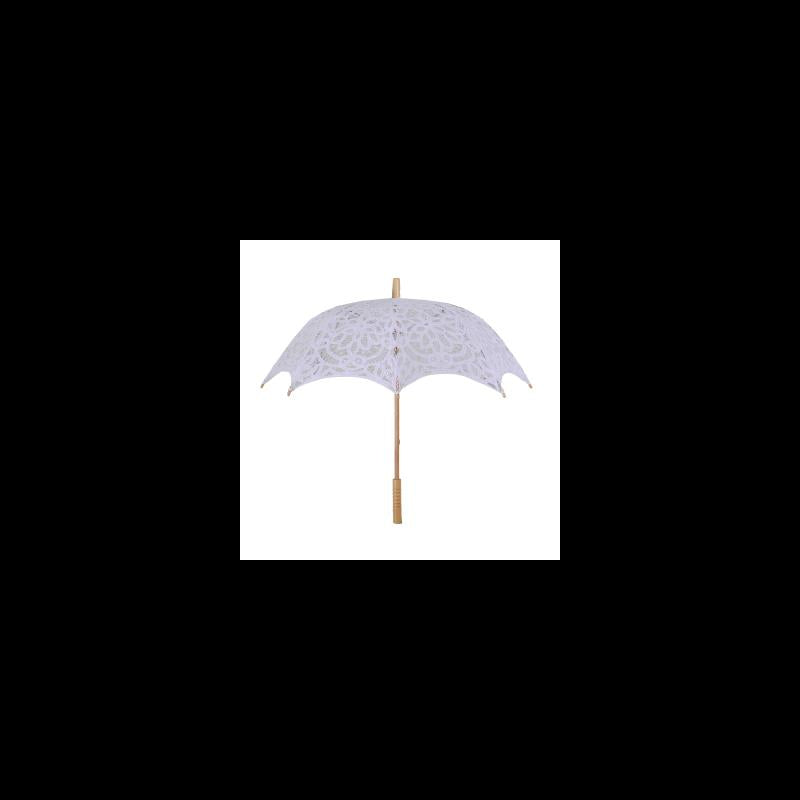 Ombrello pizzo traforato bianco cmÃ¸80x67