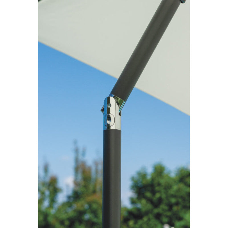 Ombrellone 2 X 2 Fusto Alluminio Antracite Poliestere Ecru' Moia