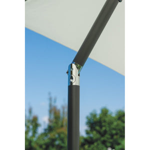 Ombrellone 2 X 2 Fusto Alluminio Antracite Poliestere Ecru' Moia