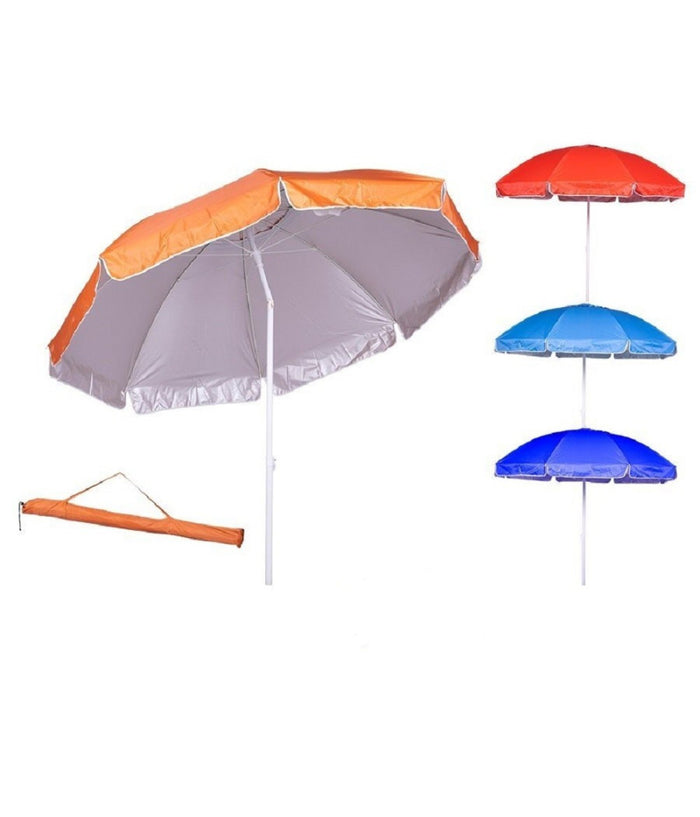 Ombrellone 240cm Con Snodo 28/32 Stecche Nylon Tinta Unita 4c 170gr Borsa 4096234         