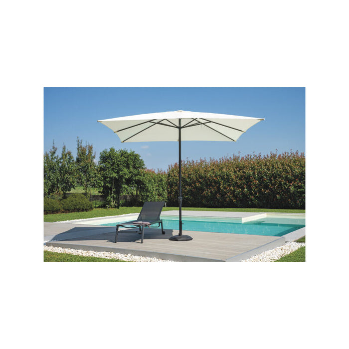 Ombrellone 3X3 Fusto Antracite Manov Poliestere Ecru' Moia