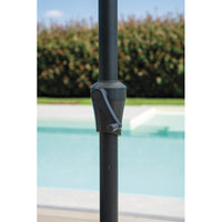 Ombrellone 3X3 Fusto Antracite Manov Poliestere Ecru' Moia