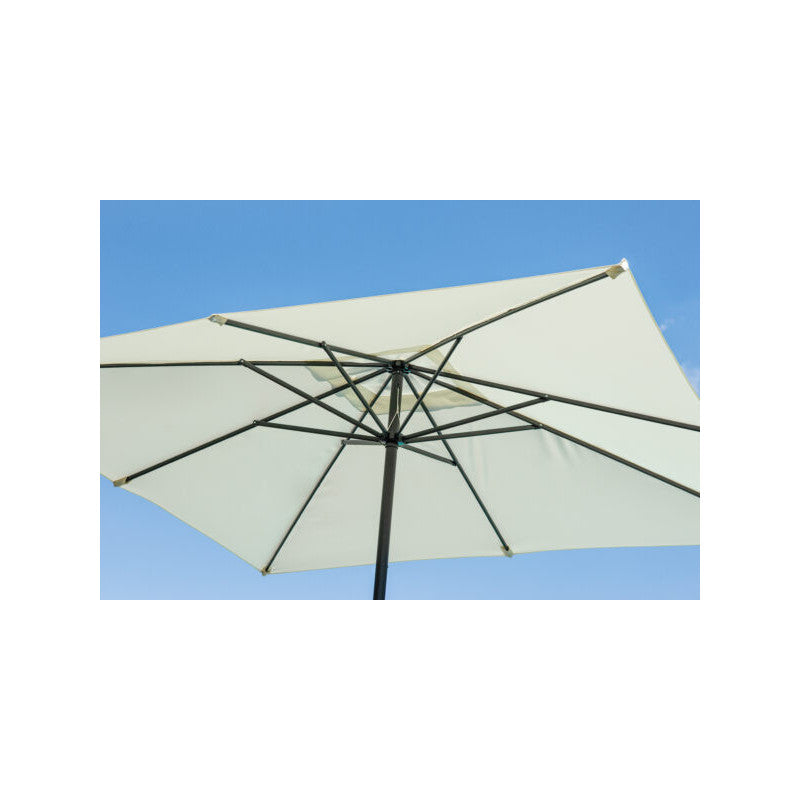 Ombrellone 3X3 Fusto Antracite Manov Poliestere Ecru' Moia