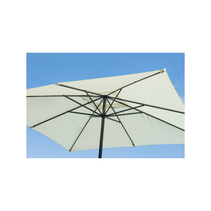 Ombrellone 3X3 Fusto Antracite Manov Poliestere Ecru' Moia