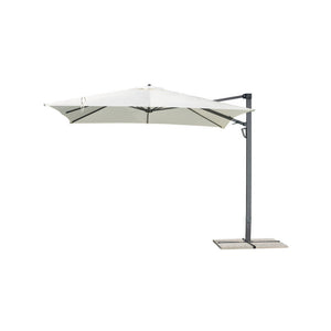 Ombrellone 3X4 Palo Laterale Antracite - Maniglia - Telo Ecru' Moia