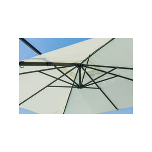 Ombrellone 3X4 Palo Laterale Antracite - Maniglia - Telo Ecru' Moia