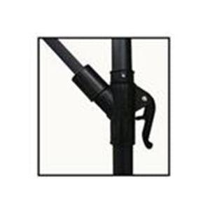 Trade Shop - Ombrellone A Braccio Laterale Da Giardino 3x3mt Protezione Sole Bianco Con Base 223218 -