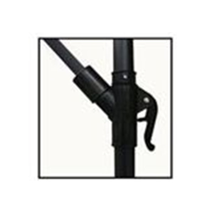 Trade Shop - Ombrellone A Braccio Laterale Da Giardino 3x3mt Protezione Sole Bianco Con Base 223218 -