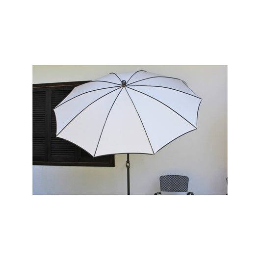 Ombrellone a palo centrale Border ø cm 300 Made in Italy - Bianco