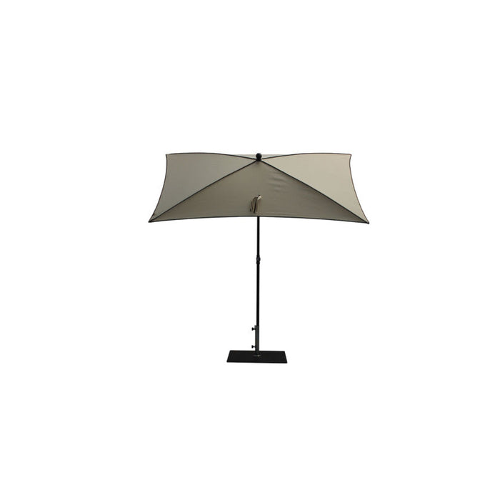 Ombrellone a palo centrale Border rett.210x130 Made in Italy - Ecru