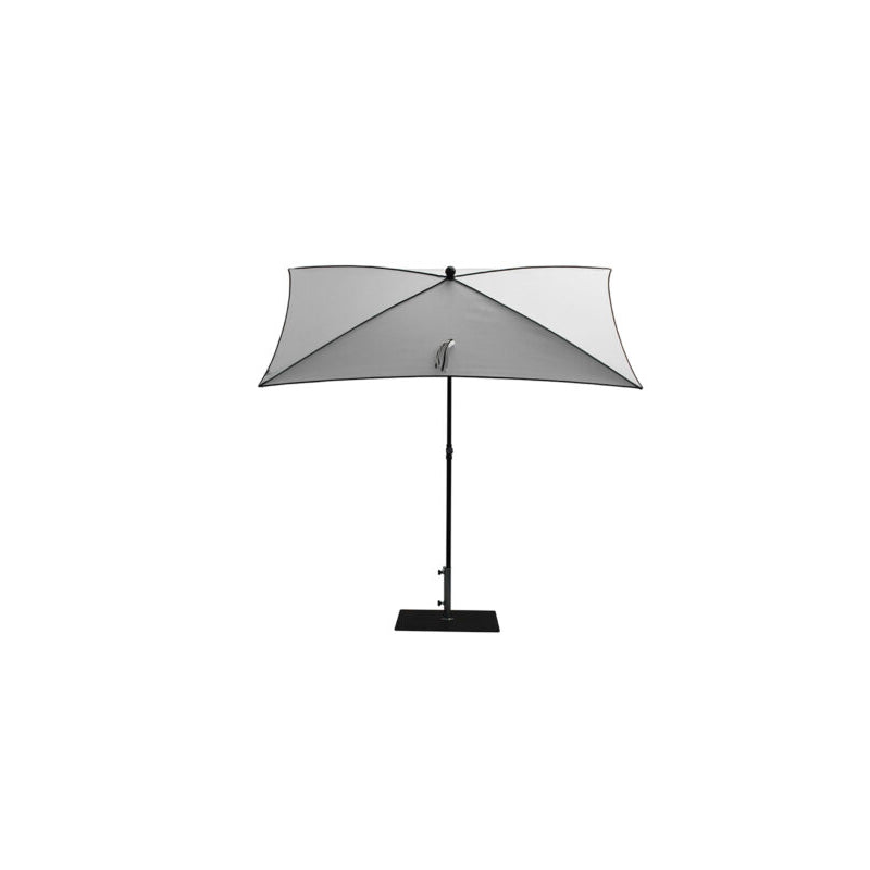 Ombrellone a palo centrale Border rett.210x130 Made in Italy - Bianco