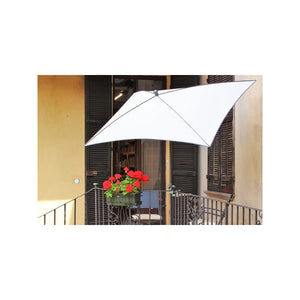 Ombrellone a palo centrale Border rett.210x130 Made in Italy - Bianco