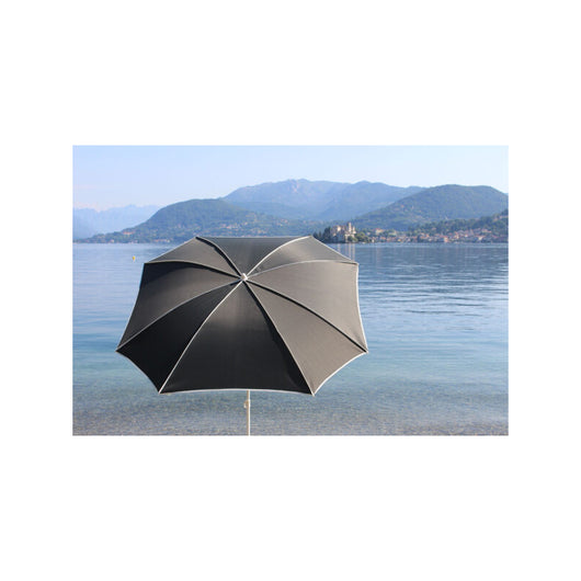 Ombrellone a palo centrale Malta Made in Italy ø cm 200SQ - Antracite