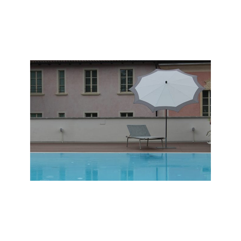 Ombrellone a palo centrale Star ø cm 250 Made in Italy - Bianco