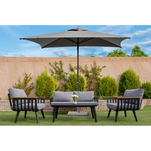 Ombrellone a palo centrale Trend 300x200 cm Made in Italy - Bianco