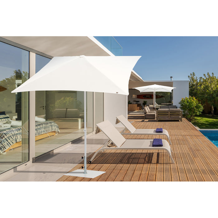 Ombrellone a palo centrale Trend Ice Q200x200 cm Made in Italy - Melange avocado