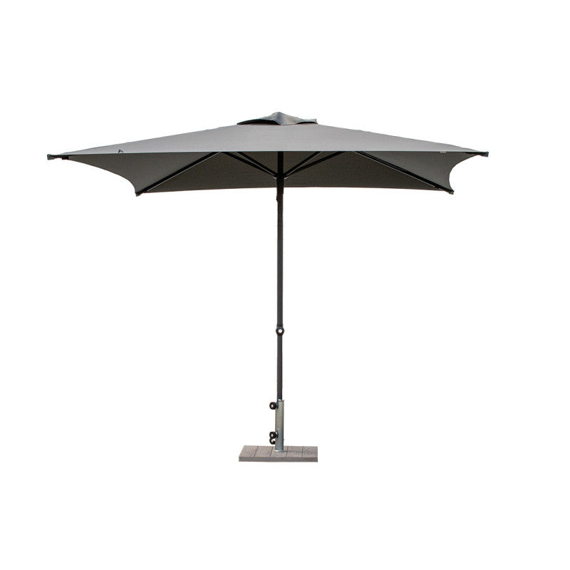 Ombrellone a palo centrale Trend Made in Italy Q200x200 cm - Melange cenere