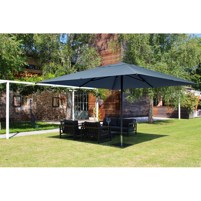 Ombrellone a palo centrale Trend Te Q300x300cm Made in Italy - Antracite