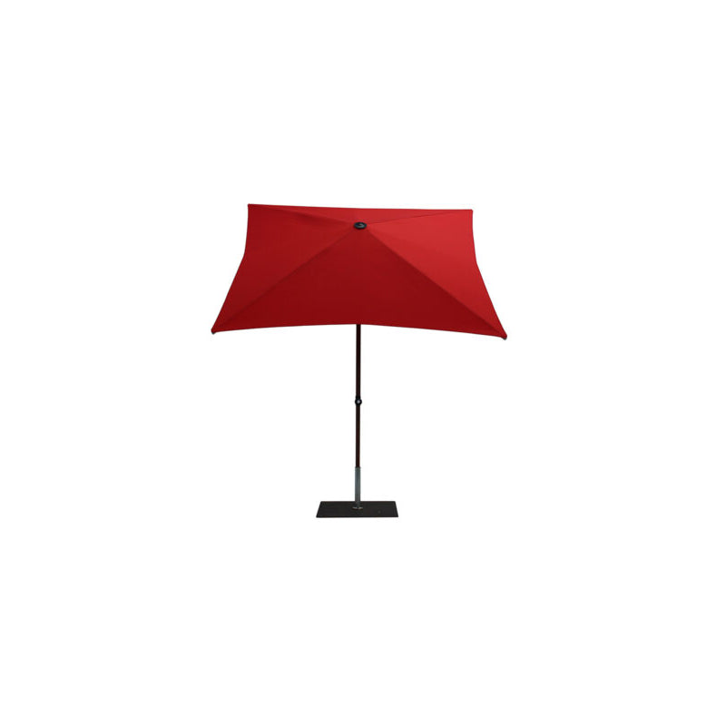 Ombrellone a palo centrale Trend Wood Q200x200 cm Made in Italy - Rosso