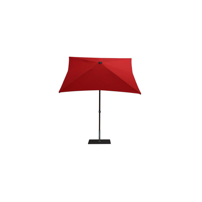 Ombrellone a palo centrale Trend Wood Q200x200 cm Made in Italy - Melange cenere