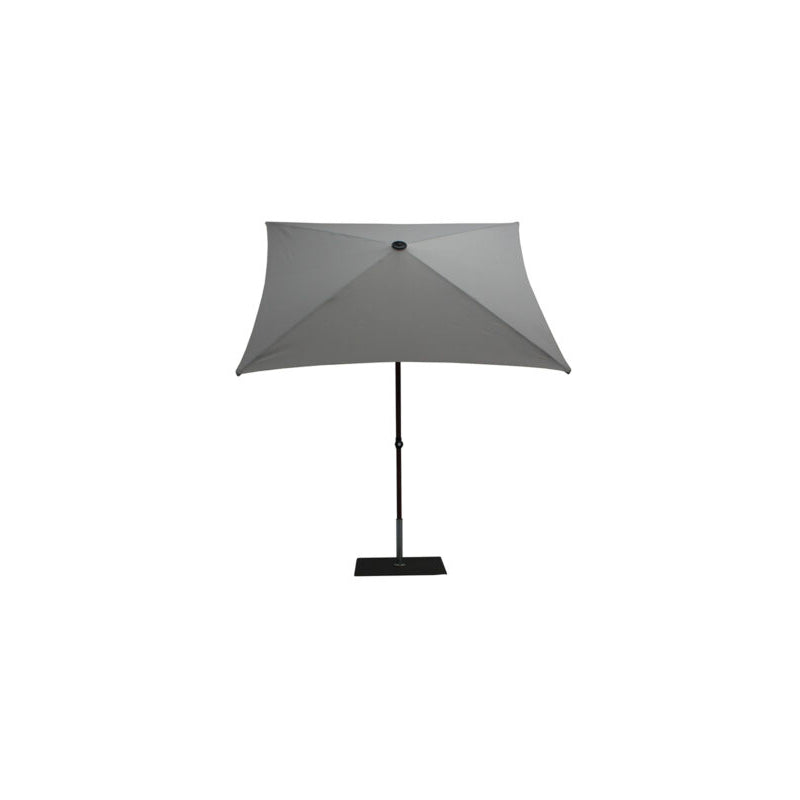 Ombrellone a palo centrale Trend Wood Q200x200 cm Made in Italy - grigio