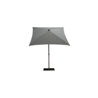 Ombrellone a palo centrale Trend Wood Q200x200 cm Made in Italy - Melange cenere