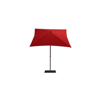 Ombrellone a palo centrale Trend Wood Q200x200 cm Made in Italy - Rosso