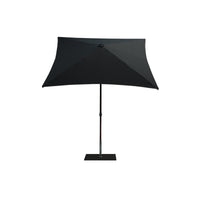 Ombrellone a palo centrale Trend Wood R300x200 cm Made in Italy - Antracite