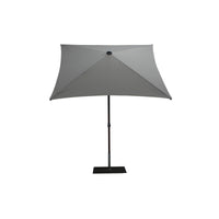 Ombrellone a palo centrale Trend Wood R300x200 cm Made in Italy - grigio